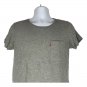 Levis Gray Crew Neck Pocket T-Shirt Mens Small Slim Fit Casual Short Sleeve