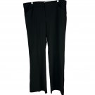Norma Kamali Womens Black Dress Pants Size 14 Relaxed Straight Leg Stretch