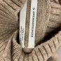 Anthropologie Womens Button-Shoulder Knit Sweater Tan Medium Cozy Fit