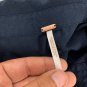 Free People Navy Button-Up Shirt With Gold Accents & Front Pockets Size Medium