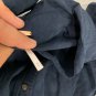 Free People Navy Button-Up Shirt With Gold Accents & Front Pockets Size Medium