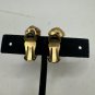 Vintage Gold Tone Clip-On Earrings With Spherical Bead Design For Women
