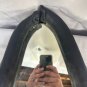 Vintage Leather Horse Collar Mirror With Rustic Patina Black Frame