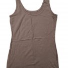 Maurices Womens Brown Tank Top S Sleeveless Stretch Cotton Blend Casual Basics
