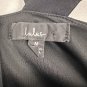 Lulus Womens Black Ruffled V-Neck Sleeveless Fit & Flare Dress Medium