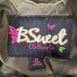 B Sweet Olive Green Womens Bomber Jacket Medium Zip Up Hooded Casual Lightweight