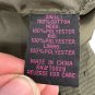 B Sweet Olive Green Womens Bomber Jacket Medium Zip Up Hooded Casual Lightweight