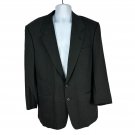 Confezioni Riserva Black Pinstripe Blazer 2-Button Wool Blend Mens Size 44 Long Confezioni Riserva Black Pinstripe Blazer 2-Button Wool Blend Mens Size 44 Long