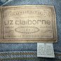 Liz Claiborne Womens Blue Denim Jacket Size S Casual Relaxed Fit 100% Cotton