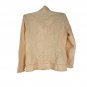 Maurices Womens Size Large Peach Twill Jacket Asymmetrical Zip Front