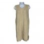 Taylor & Sage Womens Beige Sleeveless Knit Sweater Dress Medium Side Zipper