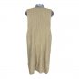 Taylor & Sage Womens Beige Sleeveless Knit Sweater Dress Medium Side Zipper