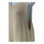 Taylor & Sage Womens Beige Sleeveless Knit Sweater Dress Medium Side Zipper