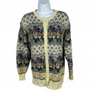 The Import Workshop Womens Medium Floral Knit Cardigan Cream Multicolor Vintage The Import Workshop Womens Medium Floral Knit Cardigan Cream Multicolor Vintage