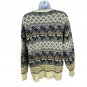The Import Workshop Womens Medium Floral Knit Cardigan Cream Multicolor Vintage