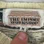 The Import Workshop Womens Medium Floral Knit Cardigan Cream Multicolor Vintage