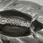 Vintage Sarah Coventry Leaf Pendant Necklace Crystal Accent Silver Tone Chain