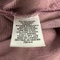 Liz Claiborne Womens Large Textured Blouse Mauve Gold Accent Buttons Top