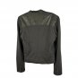 Edyson Womens Medium Faux Suede Waterfall Jacket Draped Front & Long Sleeves