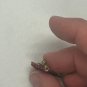 Red Glitter Hat Shaped Brooch Pin Gold Tone Vintage Accessory