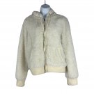 Empyre Women's Fuzzy Full Zip Hooded Jacket Size M White Empyre Women's Fuzzy Full Zip Hooded Jacket Size M White