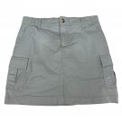 Lee Womens Mid Rise Cargo Skort Gray Size Medium