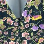 Topshop Womens Floral Ruffle V-Neck Dress Size US 8 Polyester