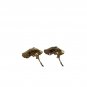 Lisner Gold-Tone Clip-On Earrings With Faux Pearls Vintage Jewelry