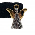Gold & Silver Angel Clip-On Earrings