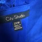 City Studio Blue Lace Overlay Sleeveless Hi-Low Dress Size 22W