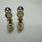 Vintage Gold-Tone Clip-On Leaf Earrings
