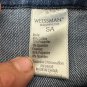 Weissman Women's Denim Vest With Sequin Shoulders & Frayed Hem Size S