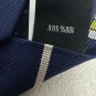 Bonobos Mens Handmade Navy & Yellow Striped 100% Silk Tie