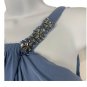 B'&acirc;��Dazzle Women&acirc;��s junior&Acirc;&nbsp;Blue  Midi Open Back Jeweled Straps Size 0