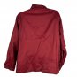 Wedgefield Mens Burgundy Snap Front Nylon Coat Large Lightweight Jacket