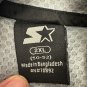 Starter Mens Black 2XL Full Zip Windbreaker Jacket Lightweight Reflective Trim