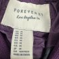 Forever 21 Womens Bomber Jacket Purple Size M Lightweight Casual