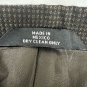 Haggar Mens Houndstooth 2 Button Blazer Size 44L Brown Wool Blend