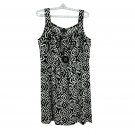 En Focus Women’s Size16W Black & White Mini Sleeveless Dress With Beaded Detail En Focus Women’s Size16W Black & White Mini Sleeveless Dress With Beaded Detail