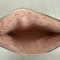 Kate Spade Straw Clutch With Strawberry Embroidery & Zip Closure