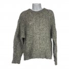 Title  Topshop Womens Chunky Knit Sweater Size US 4 Grey Flecked Soft Crewneck