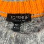 Title Topshop Womens Chunky Knit Sweater Size US 4 Grey Flecked Soft Crewneck
