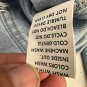 Blue Denim Cropped Womens Jacket With Frayed Hem Size M