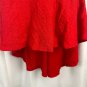 You are not Alone Womens Red Textured Sleeveless High-Low Tunic Dress Large