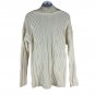 J. Jill Womens Ivory Cable Knit Sweater V-Neck Pullover Medium