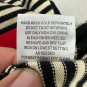 Pink Rose Striped Knit Dress With Red Accents Size L 3/4 Sleeves