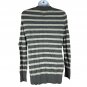 Tommy Hilfiger Women's Striped Cardigan Size S Gray & White Button-Up Pockets