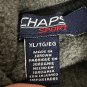 Chaps Sport Fleece Vest XL Gray Polyester Sleeveless Full-Zip Men's Outerwear