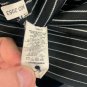Bradley Allan Golf Polo Shirt Mens Medium Black White Striped Classic Fit