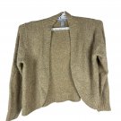 Modern Soul Women's Beige Open-Front Cardigan Sweater Size XL